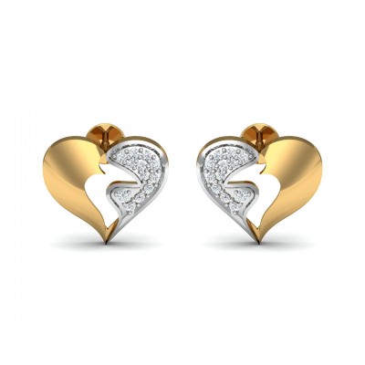 Pana Diamond Heart Earrings 